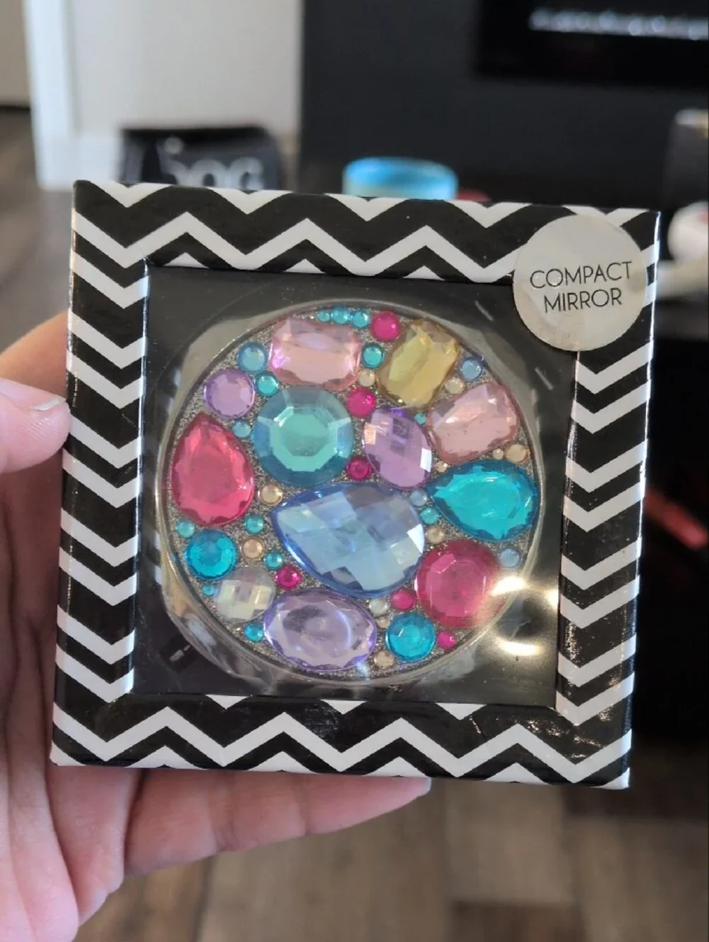 Bejeweled Multicolor Compact Mirror - Women Accessories Phone Cases